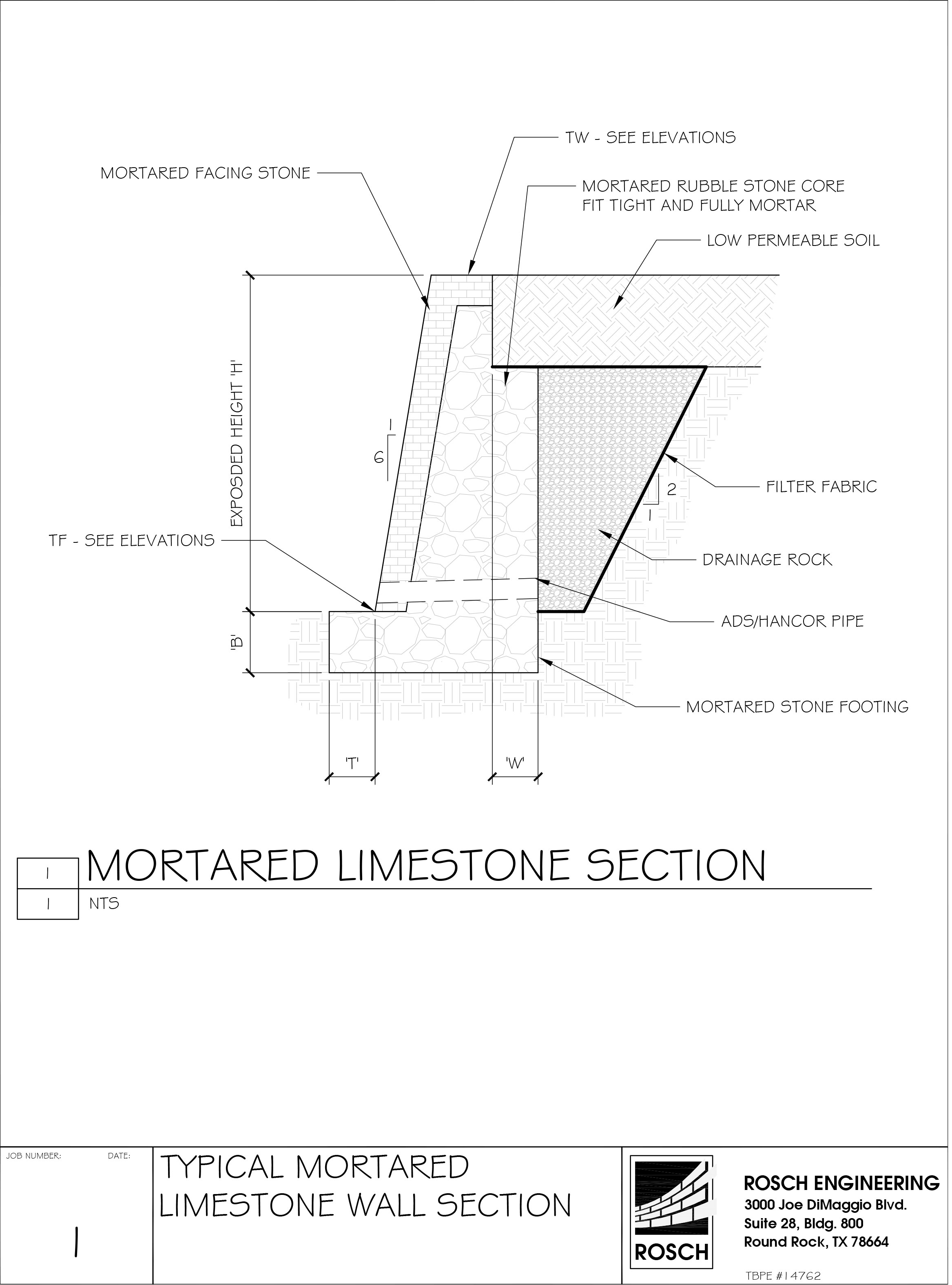 Cut Sheet Mortared Limestone